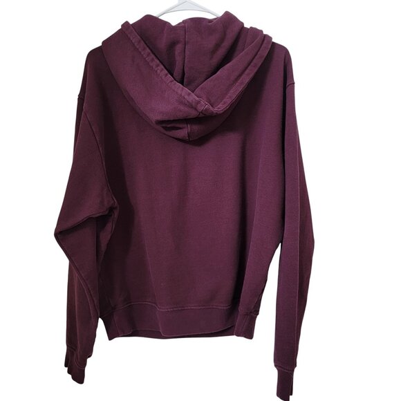 Barry's Size M Garnet (more of a wine color) Hoodie Sweatshirt, Gently Used - Picture 4 of 10
